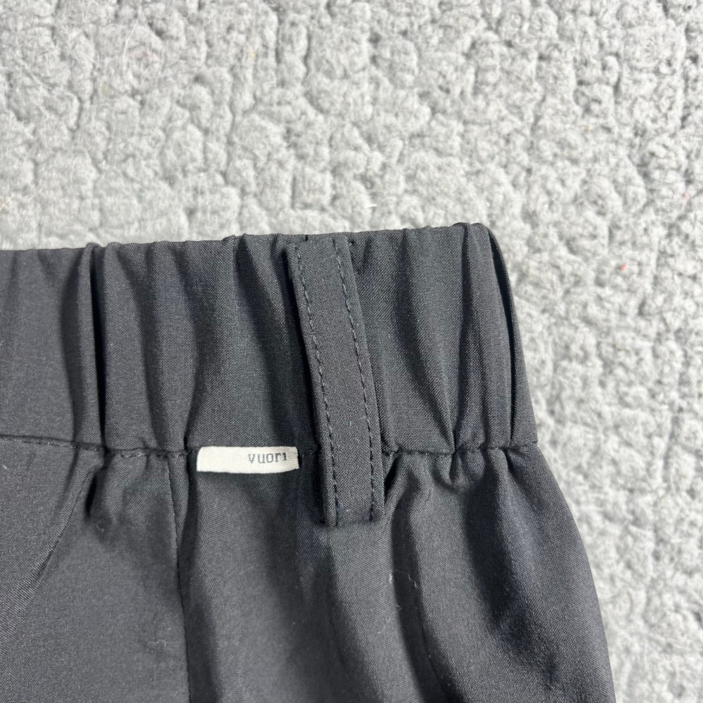 Vuori Villa Wide Leg Trousers Black Pleated Performance Pants VW4086 Womens XS - Picture 6 of 14